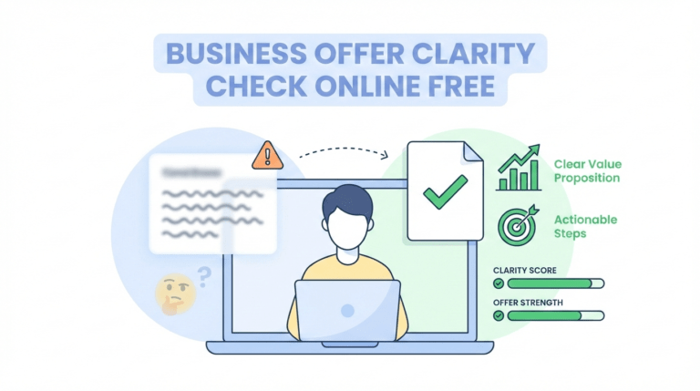 Business Offer Clarity Check Online Free